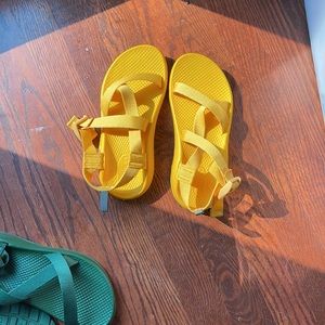 Chaco yellow sandals